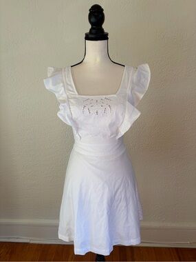 BCBG Generation Embroidered Apron Mini Dress